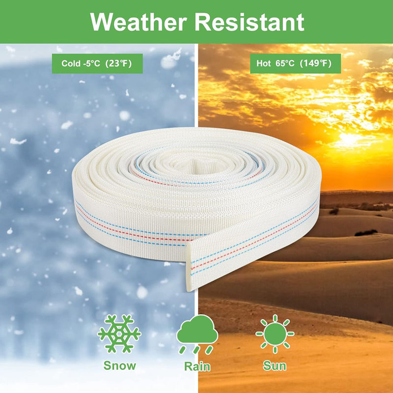 Irrigation PVC Canvas Fabric Lay Flat Garden Hose